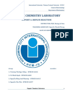 Organic Chemistry Laboratory: Report 6: Reflux Reaction
