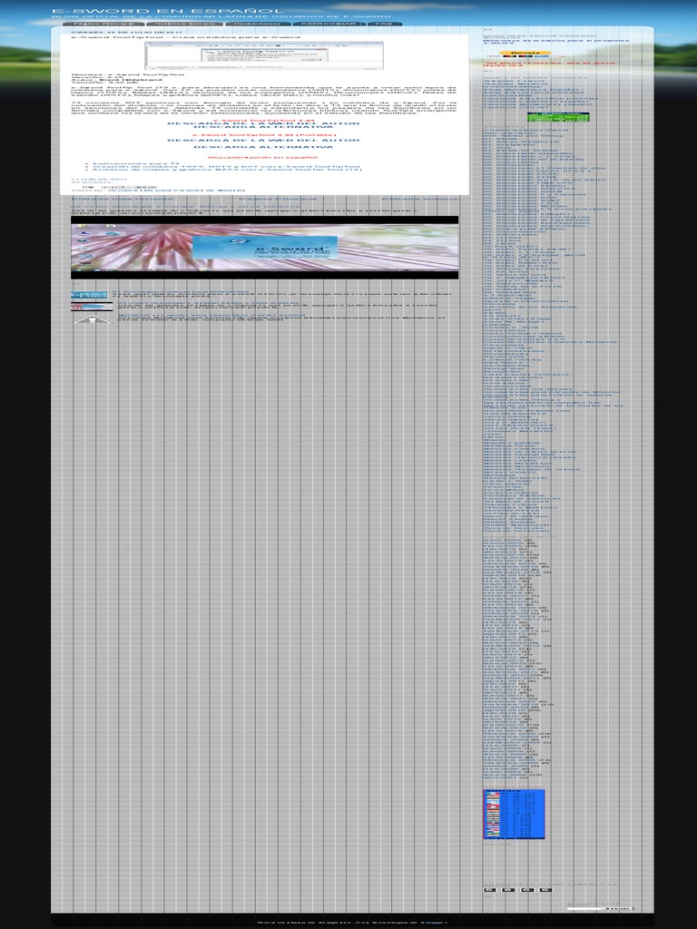 E-SWORD EN ESPAÑOL - E-Sword ToolTipTool - Crea Módulos para E-Sword ...