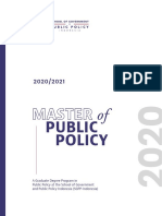 A Graduate Degree Program in Public Policy at The School of Government and Public Policy Indonesia (SGPP-Indonesia)