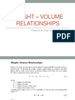 Weight - Volume Relationships: Prepared By: Engr. Jio Renel B. Perez