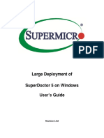Large Deployment of Superdoctor 5 On Windows User'S Guide: Revision 1.0D