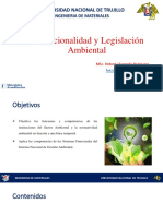 Institucionalidad y Legislación Ambiental: Universidad Nacional de Trujillo