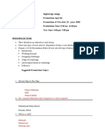 DIGITAL LOGIC DESIGN Project List