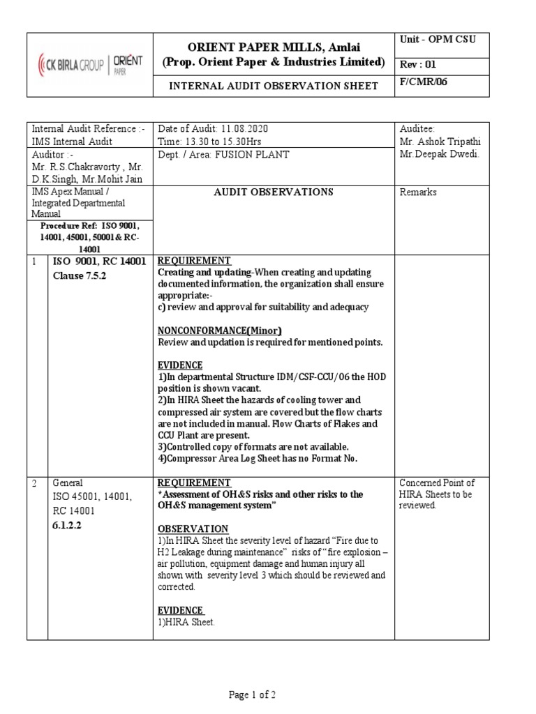Orient Paper Mills, Amlai (Prop. Orient Paper & Industries Limited