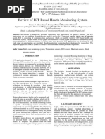 Review of IOT Based Health Monitoring System