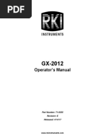 Operator's Manual: Part Number: 71-0335 Revision: E Released: 4/14/17