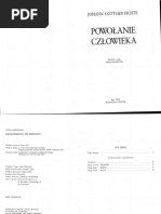 G Fichte Powolanie Czlowieka | PDF