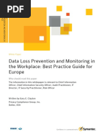 Data Loss Prevention and Monitoring in The Workplace: Best Practice Guide For Europe