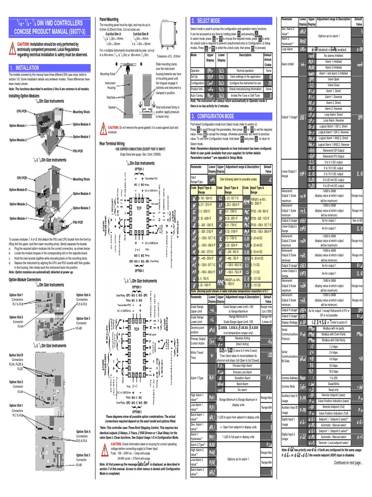 VMD Controller Installation Manual | PDF | Parameter (Computer ...