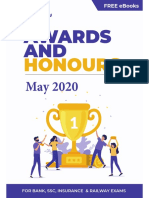 Awards and Honours May 2020