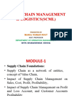 Supply Chain Management & Logistics (SCML) : Department of Operation Management