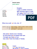 PRESENT SIMPLE AFFIRMATIVE AND NEGATIVE FORMS