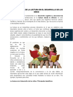 La Importancia de La Lectura en El Desarrollo de Los Niños