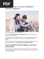 Como conquistar uma mulher de Sagitário