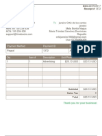 Payment Receipt: Payment Method Payment ID Service