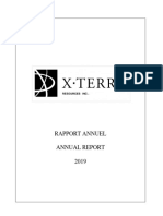 X-Terra - Rapport Annuel 2019