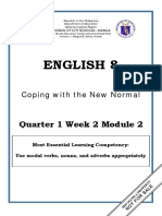 ENGLISH 8 - Q1 - Mod2 - Coping With The New Normal PDF