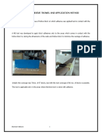 Block Adhesive Trowel and Application Method