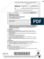 (NEW SPECIFICATION) Pure Mathematics 3 Sample Assessment Material