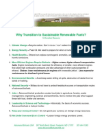 10 Reasons to Transition to Sustainable Renewable Fuels