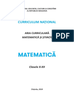 Curriculum Matematica Liceu 10