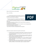 Taller Evaluativo Higiene Alimentaria¡¡¡¡