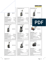 Cold Water High Pressure Pumps Technical Specifications