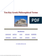 The Key Greek Philosophical Terms