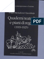 Quaderni Teatrali e Piani Di Regia (1919-1925)