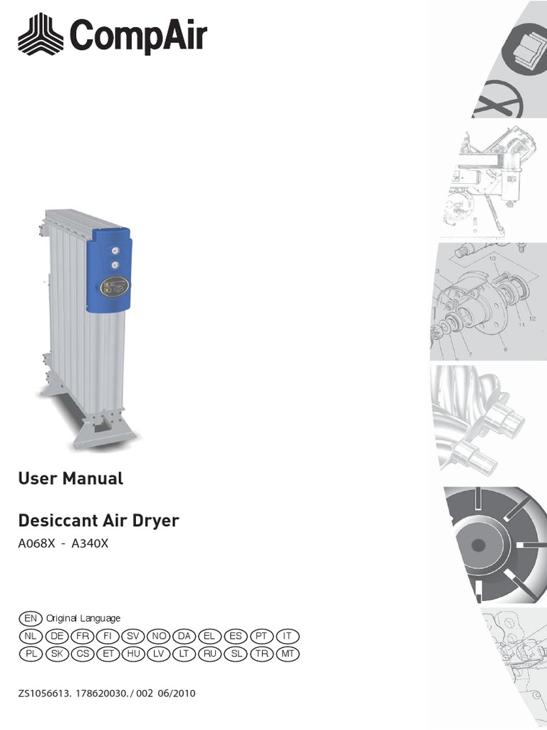 Desiccant Air Dryer User Manual | PDF | Clothes Dryer | Valve