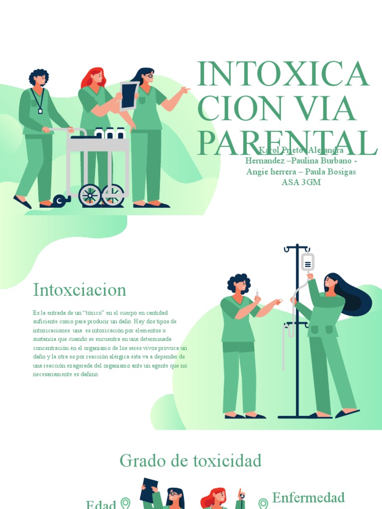 Intoxicación por Vía Parenteral | PDF