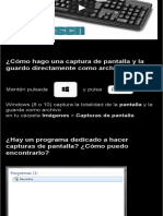 ¿Cómo Capturar La Pantalla en Windows