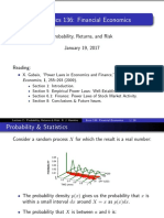Economics 136: Financial Economics: Probability, Returns, and Risk January 19, 2017