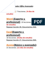 Curso Operador Office Avanzado