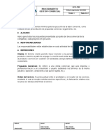 GCM-P001 - Procedimiento Gestión Comercial