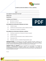 Formato Solicitud de Dinero o Titulo Judicial