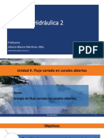 Energía de Flujos Variados en Canales