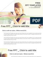 Happy Child Holding Belly of Pregnant Woman PowerPoint Templates Widescreen