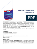 Ficha Tecnica Desinfectante Maxo Suministros PDF