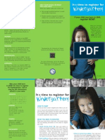 Kindergarten Registration Brochure 2011