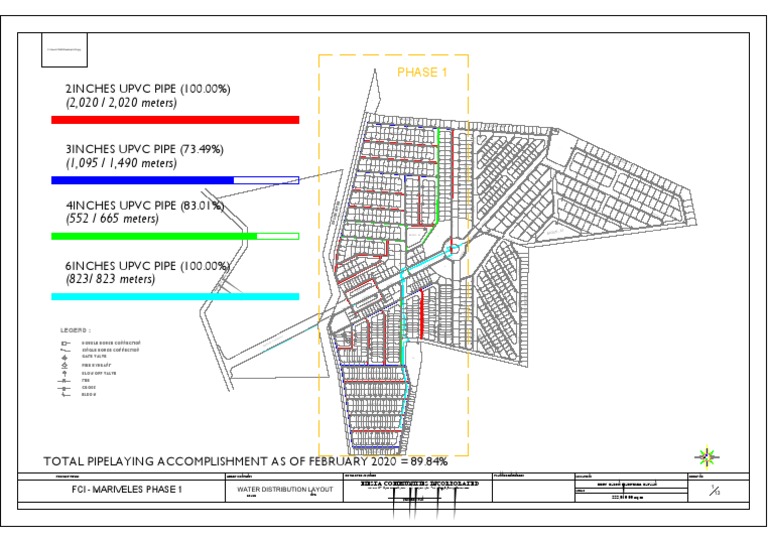 Water Distribution Layout | PDF | Polyvinyl Chloride | Polymers
