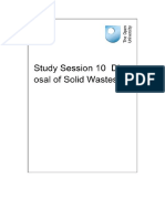 Article and Study Session On Solid Waste Disposal PDF