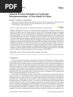 Internal Fission Strategies in Corporate Entrepreneurship: A Case Study in China