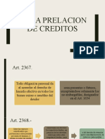 PRELACION DE CREDITOS Y ORDEN DE PREFERENCIA