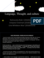 Language, Thought, and Culture