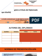 Formato Presentación Del Diplomado