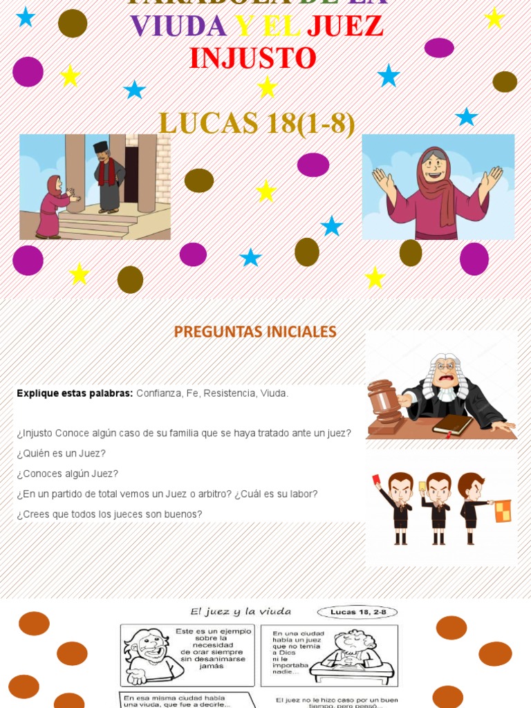 Parabola de La Viuda y El Juez Injusto | PDF | Oración | Dios