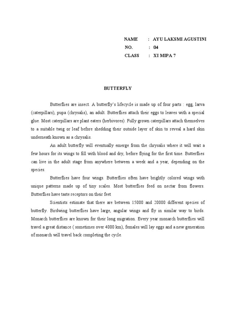 Butterfly Lifecycle and Species Overview | PDF | Science & Mathematics