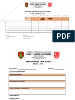 Curriculum Coverage Report Template