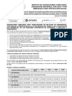 Montos de Asignaciones Familiares Septiembre 2020